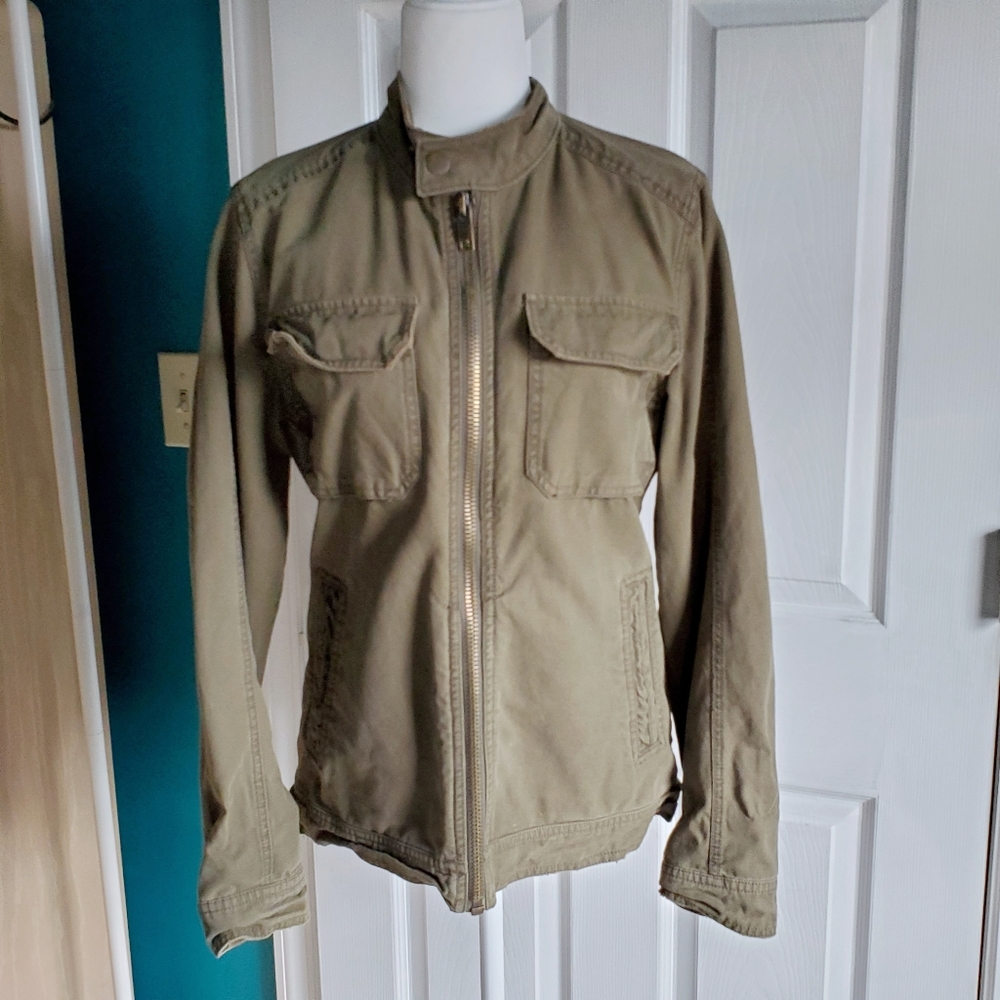 Fossil Army Green Utility Jacket Small EUC - Picture 3 of 13